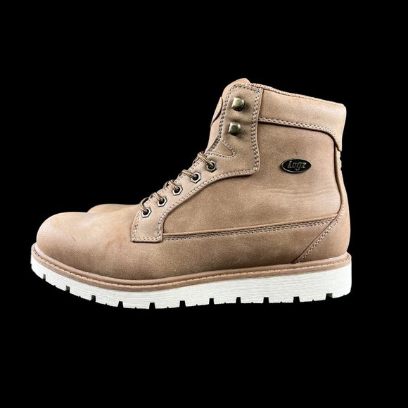 Lugz Men's Bedrock Hi Fashion Dark Tan Bone Boot Sizes 8 - 10.5 - Picture 3 of 9